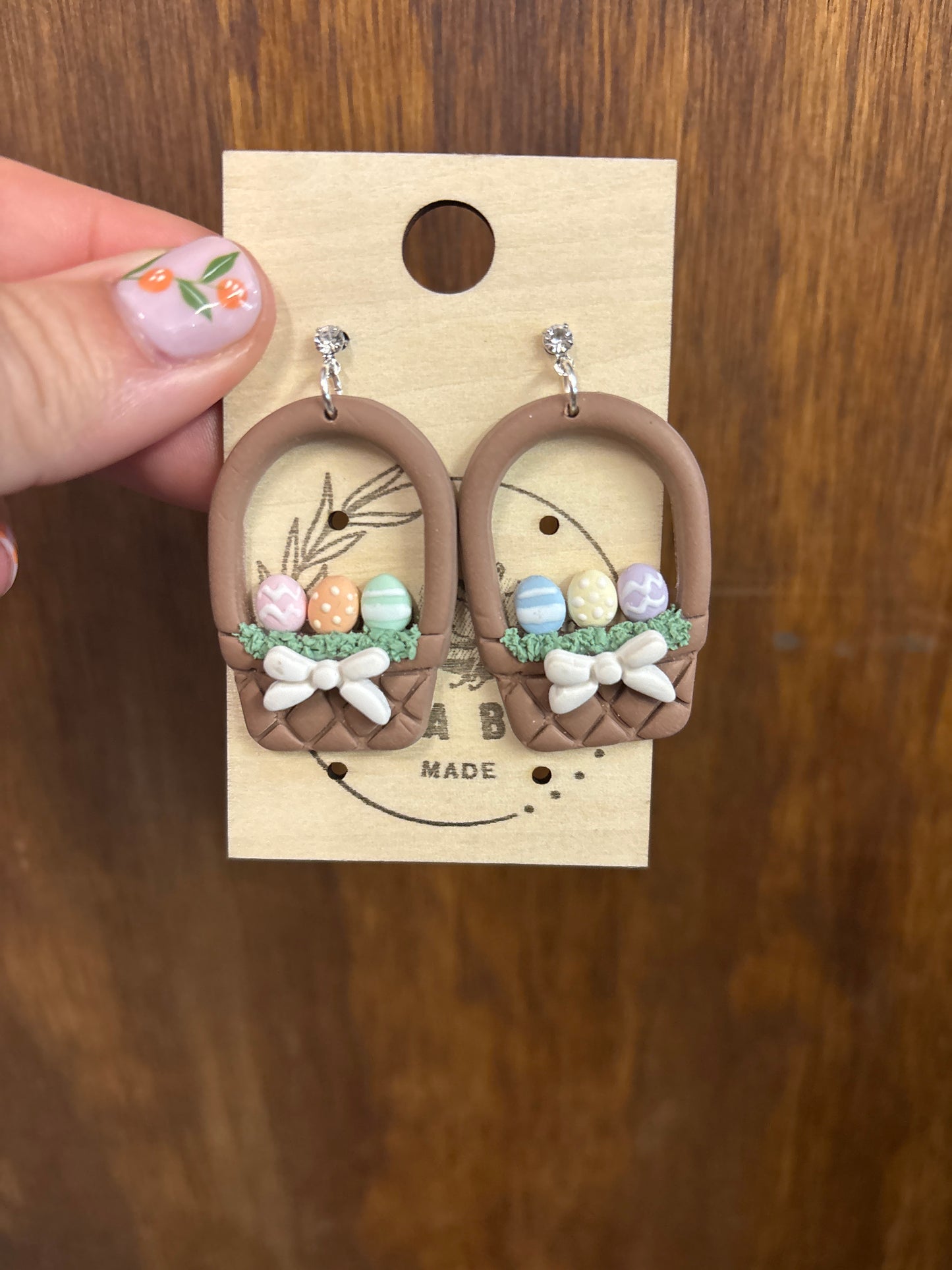 Easter Basket earrings
