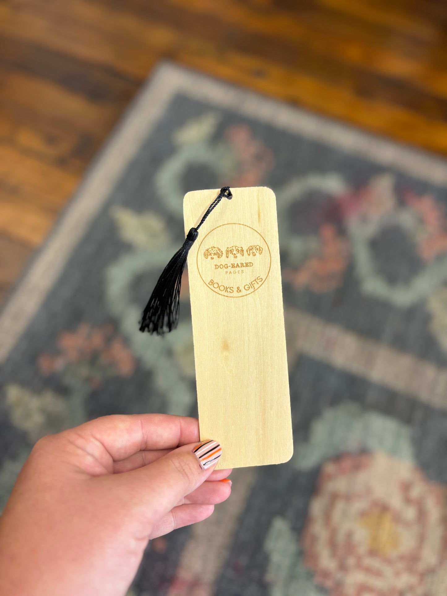 Dog-Eared Pages Wooden Bookmark with Tassel