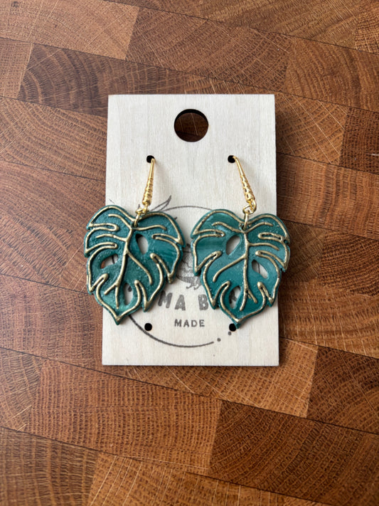 Monstera Leaves earrings