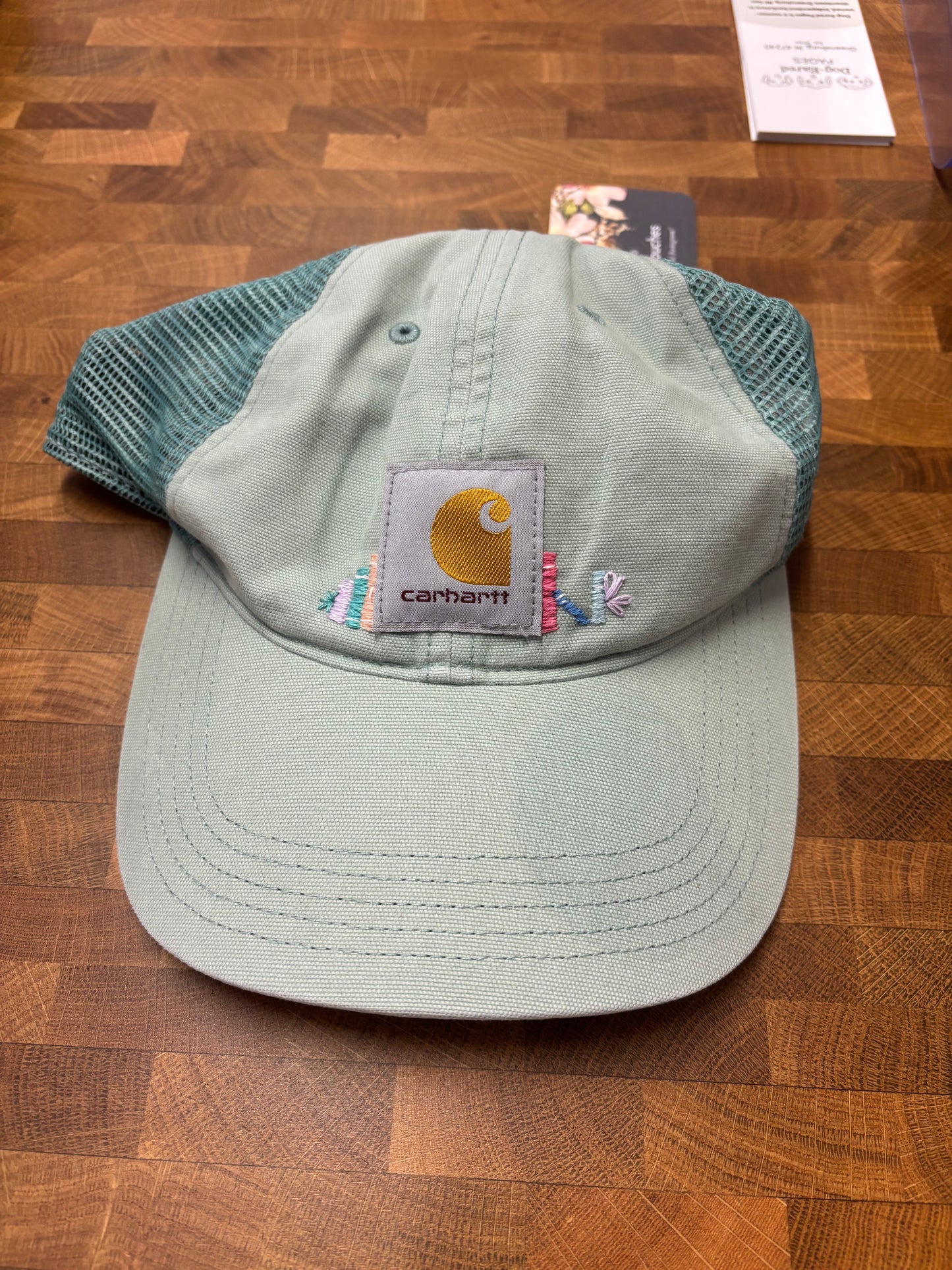 Hand embroidered hats