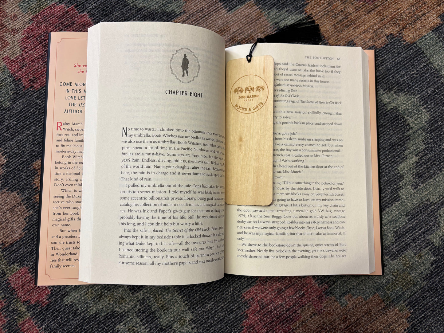 Dog-Eared Pages Wooden Bookmark with Tassel