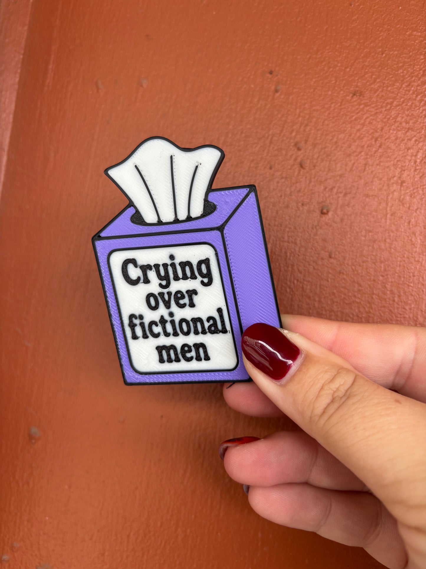 Crying Over Fictional Men magnet