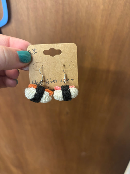 Sushi earrings