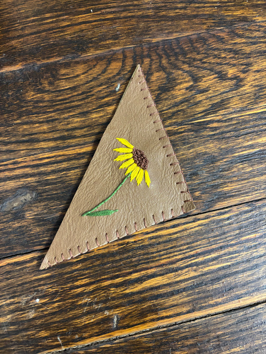 Sunflower corner bookmark