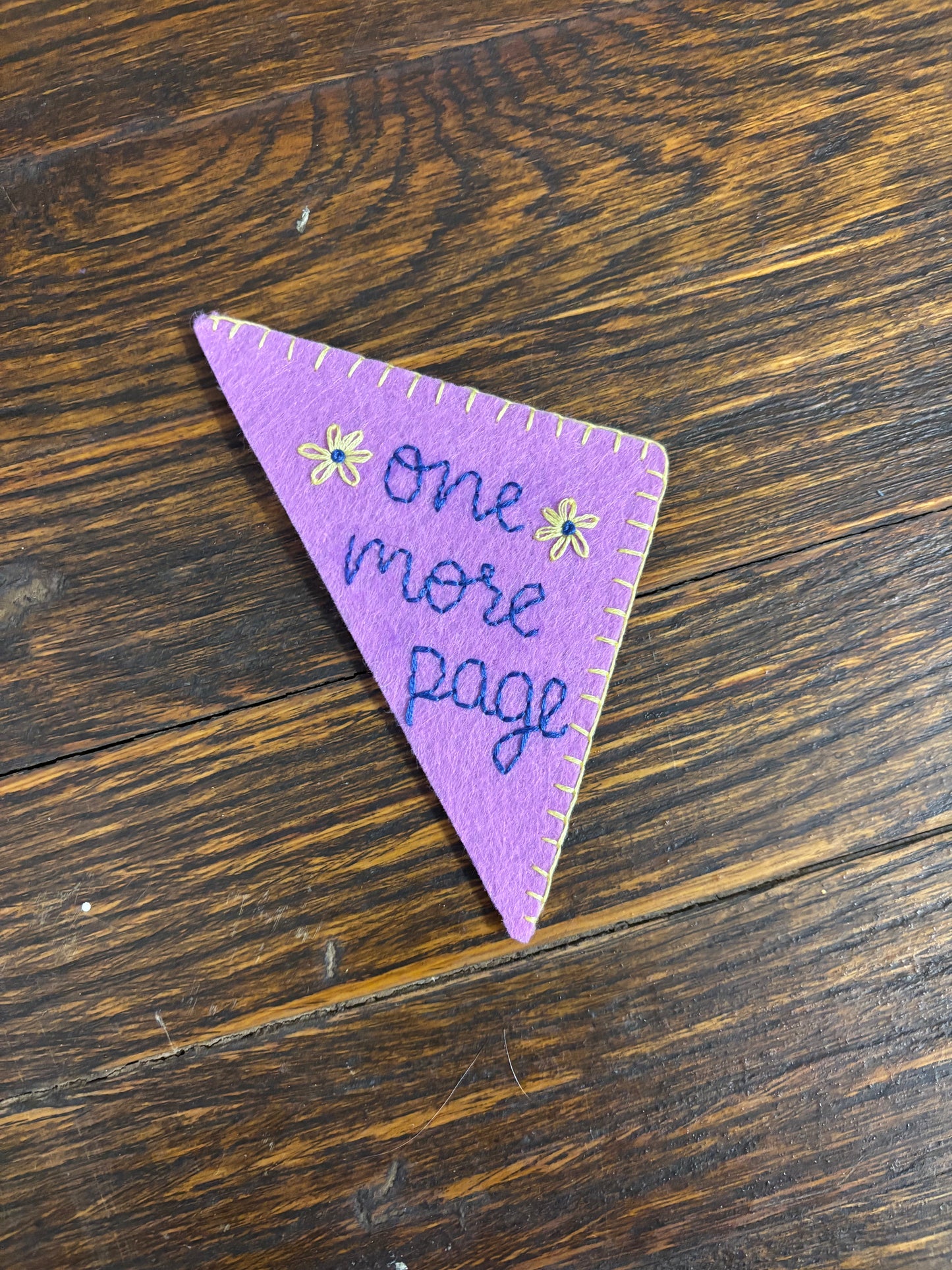 One More Page corner bookmark