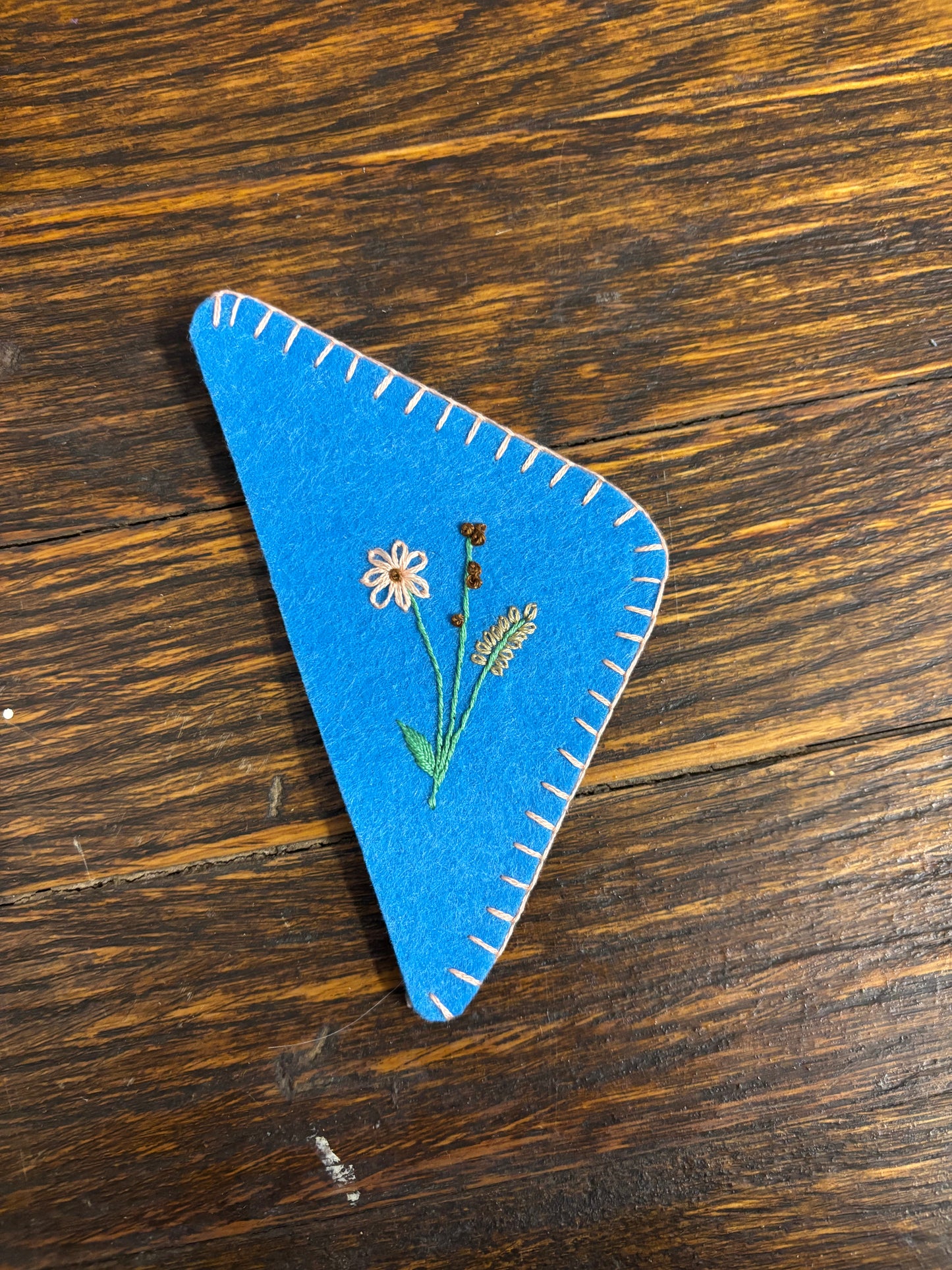 Wildflowers corner bookmark