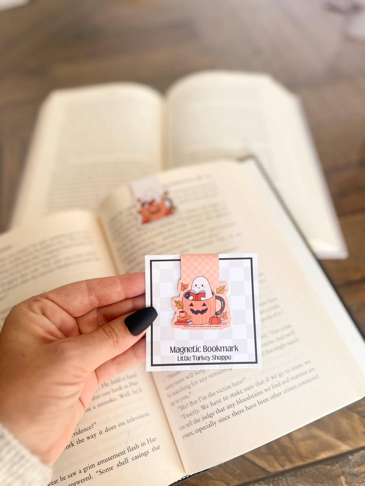 Bookish Ghost Magnetic Bookmark | Fall, Halloween