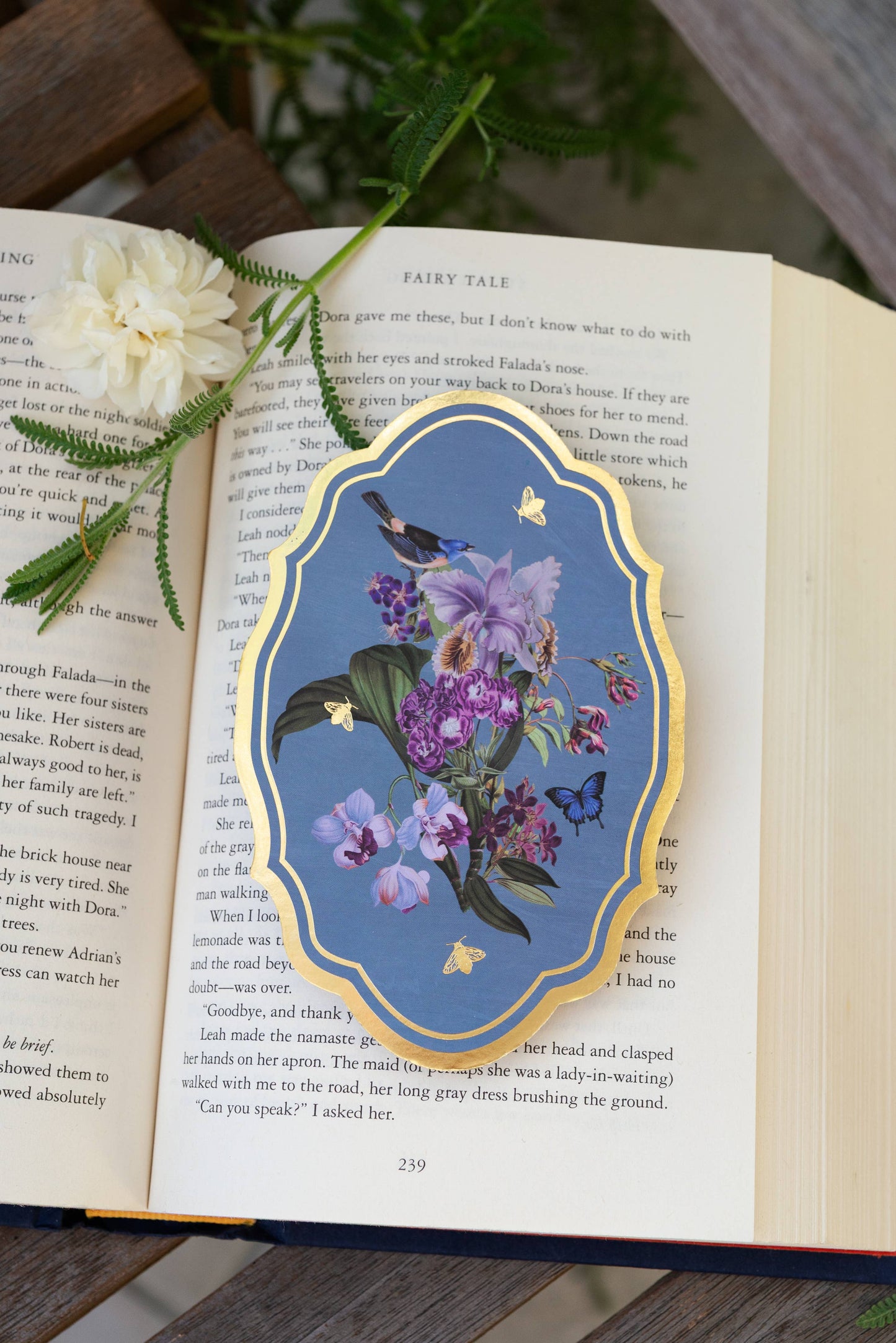 Secret Garden Gold Foil Bookmark | Bookish Romantasy