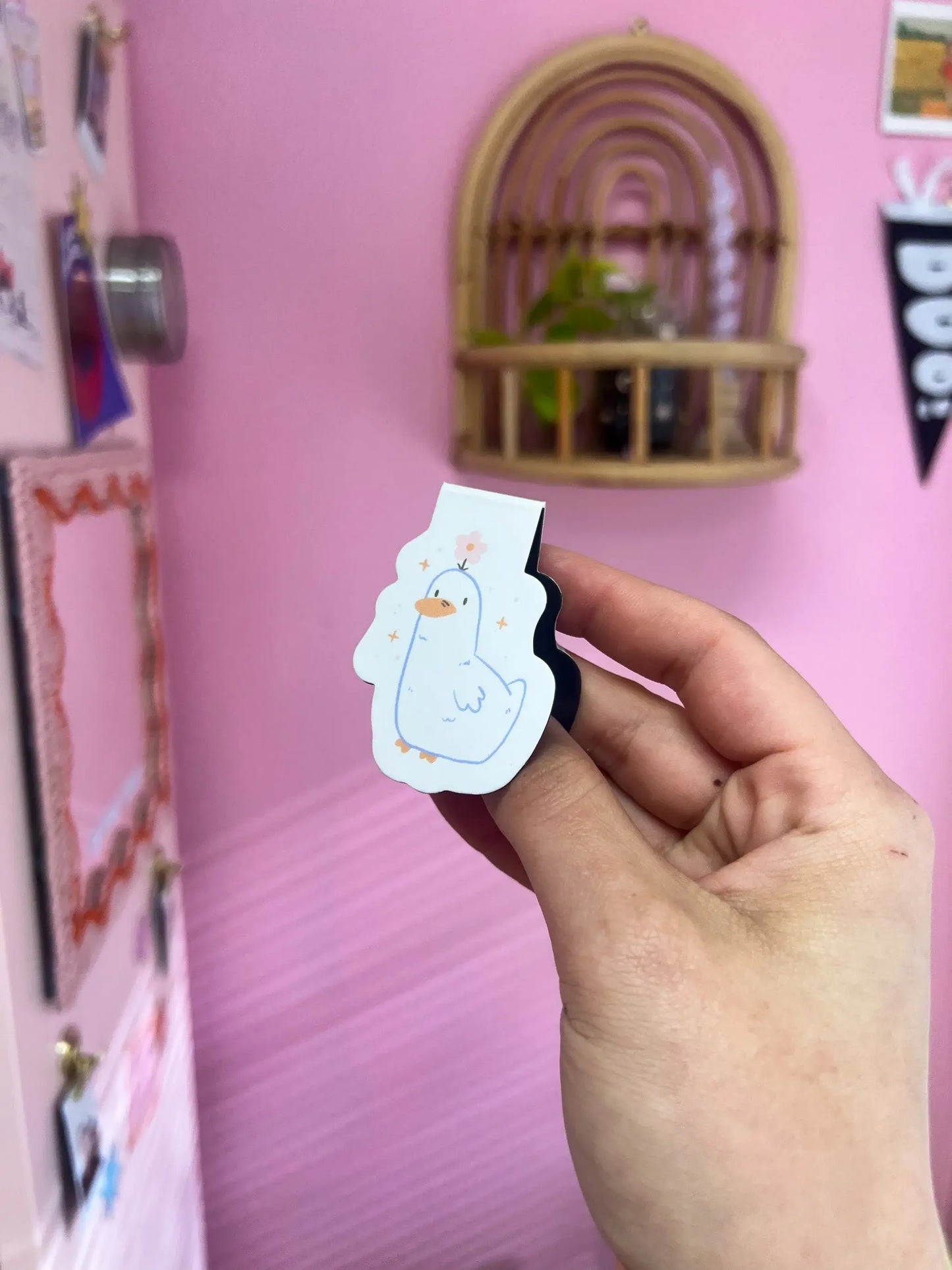 Cute Duck Magnetic Bookmark