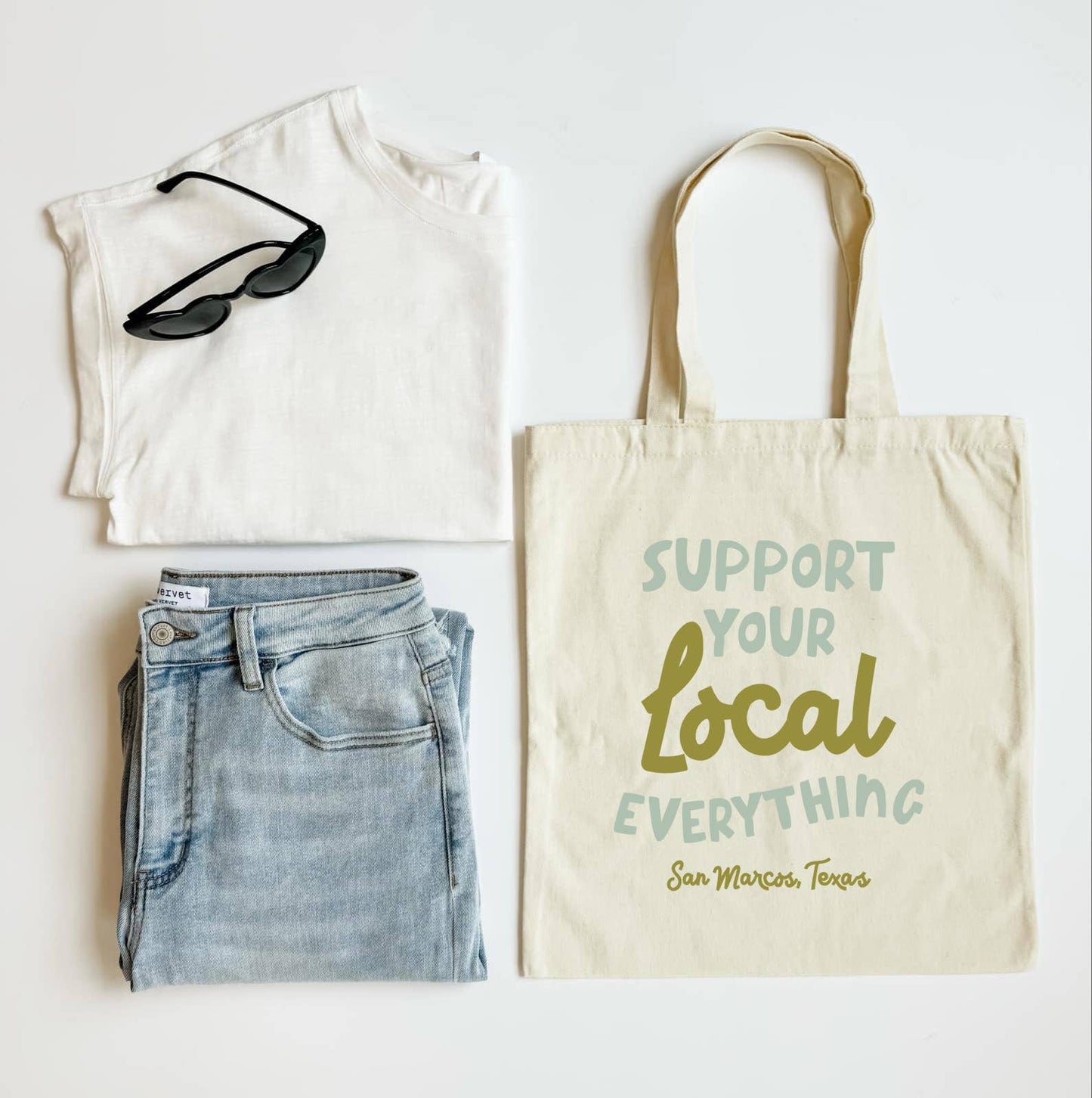 Support Your Local Everything Tote - Green