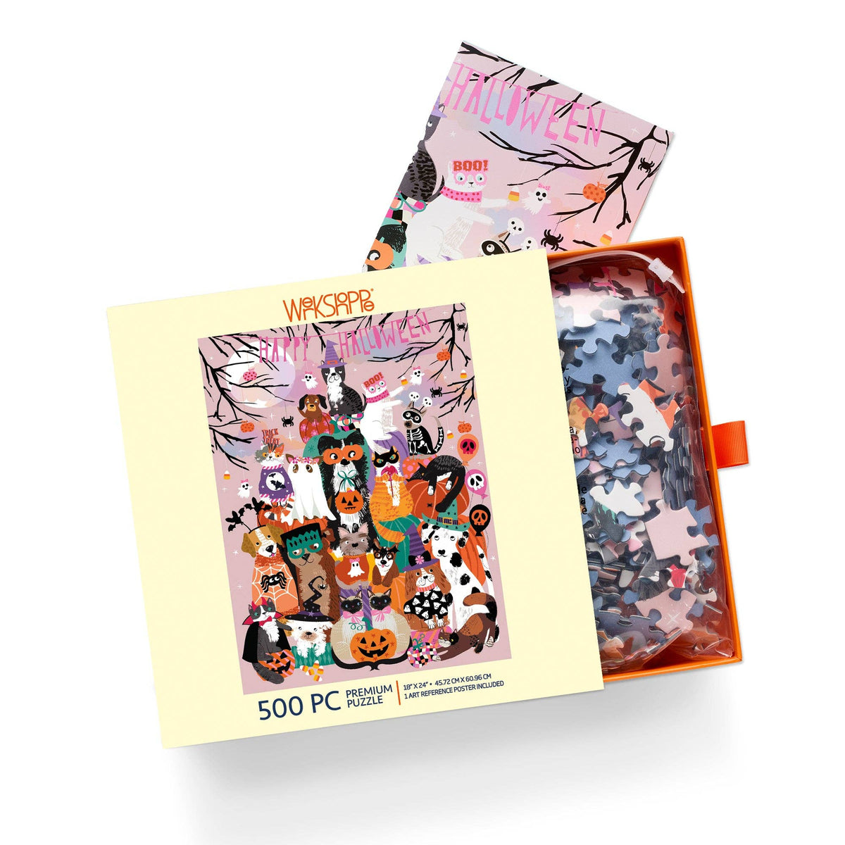 Happy Halloween 500 Piece Puzzle, Gift for Her