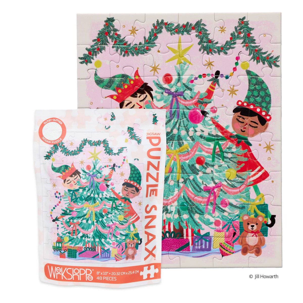 Elfing Around 48 Piece Puzzle Snax Kids Stocking Stuffer