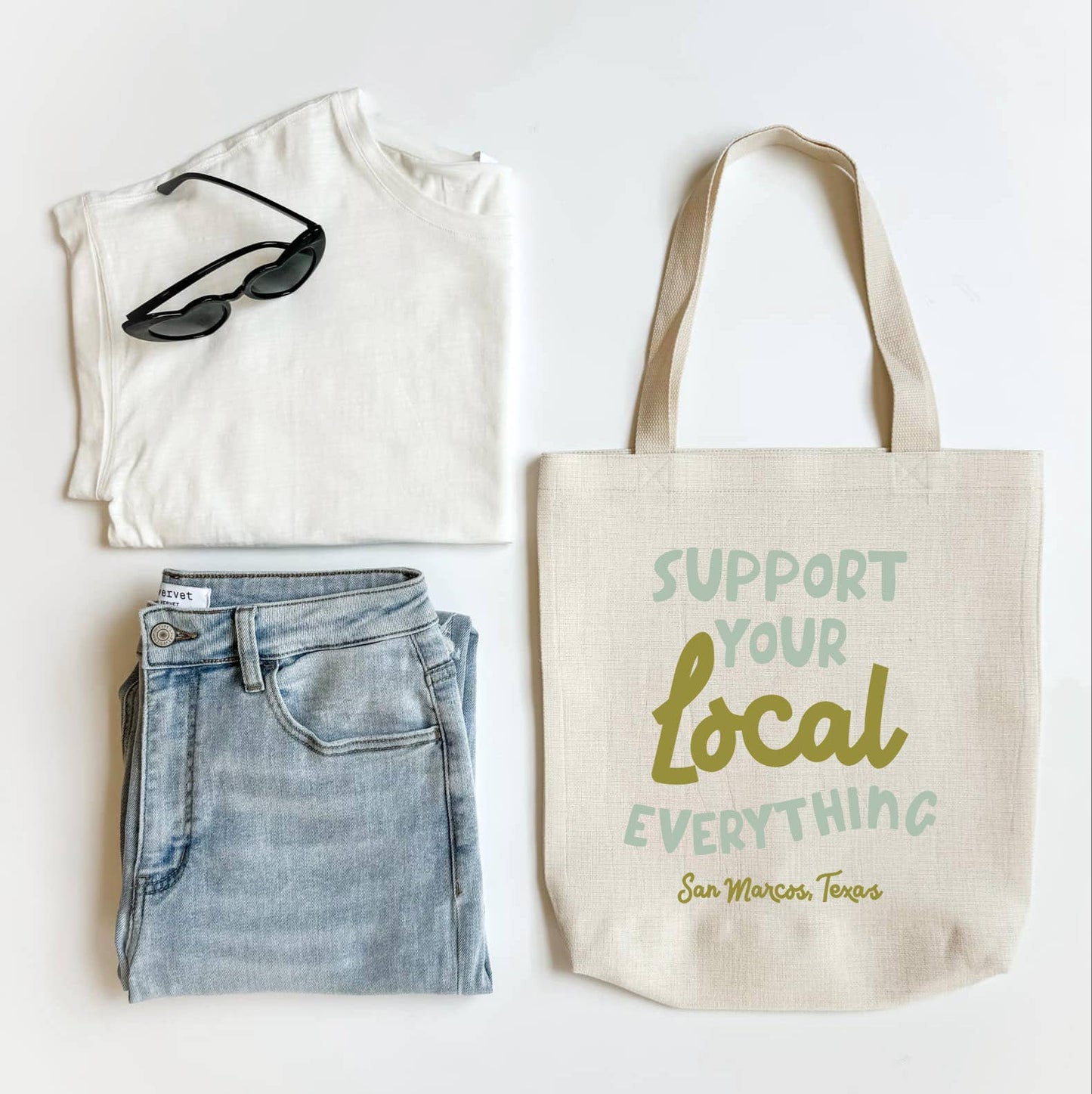 Support Your Local Everything Tote - Green