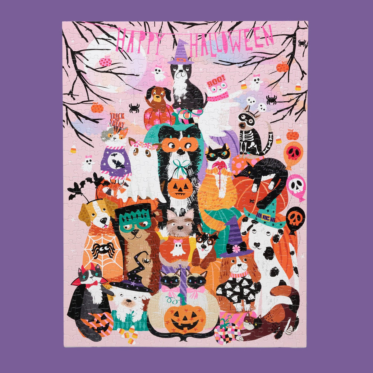 Happy Halloween 500 Piece Puzzle, Gift for Her