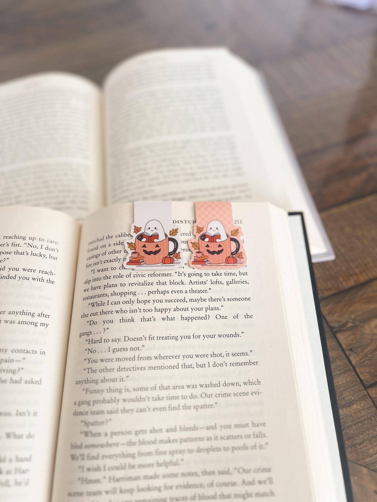 Bookish Ghost Magnetic Bookmark | Fall, Halloween