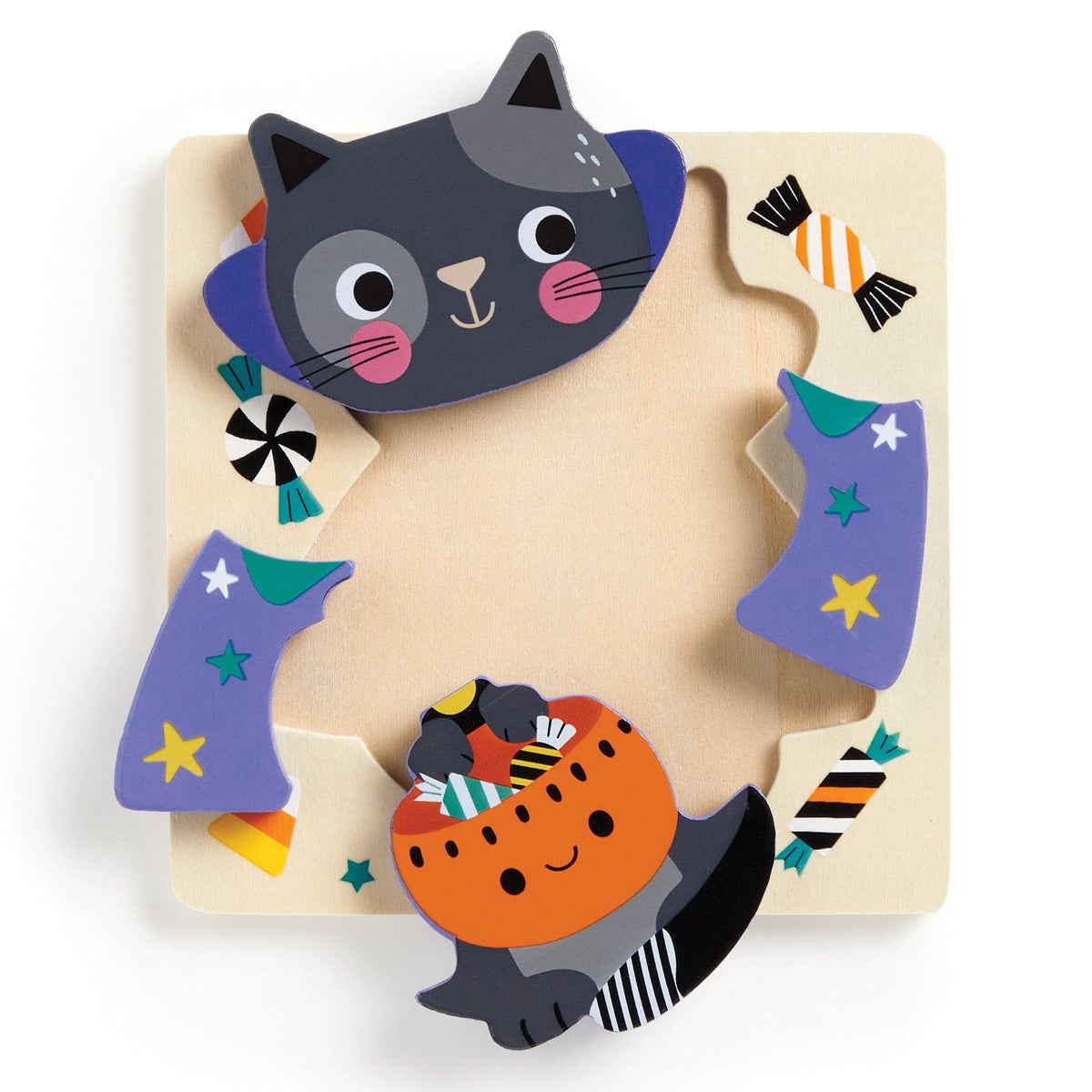 Spooky Friends Set of 4 Wood Puzzles