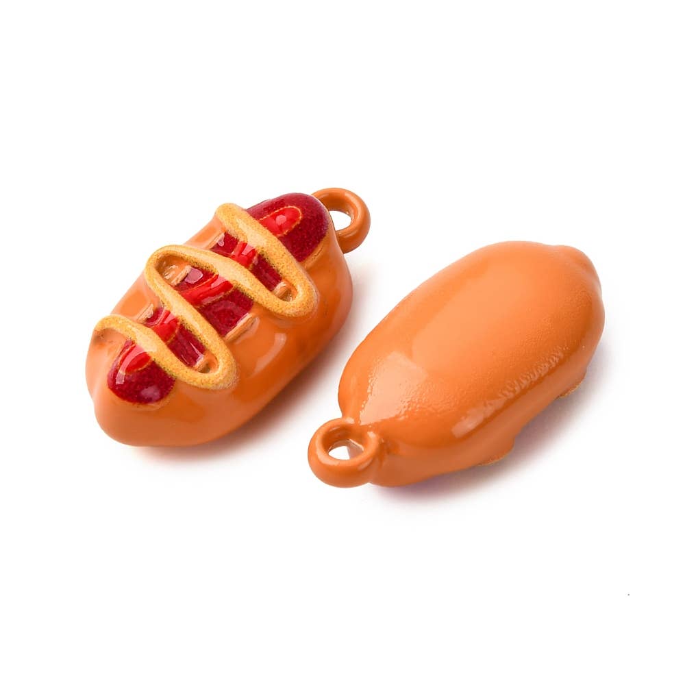 Hot Dog Kindle Charm | USB-C Dust Plug