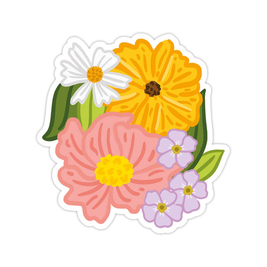 Wildflowers Vinyl Sticker - Spring Gift