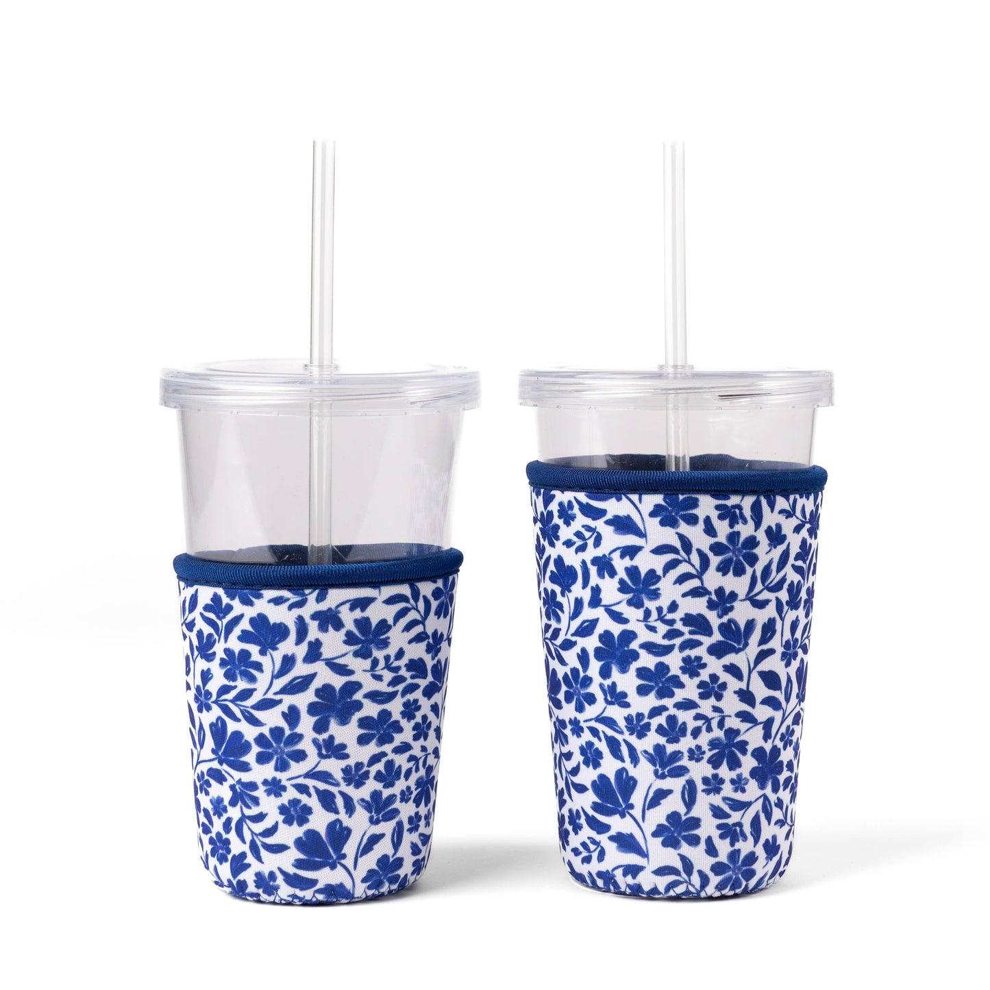 Floral Drink Sleeve | Iced Coffee Koozie | Drink Cover: Countryside Blooms / Regular
