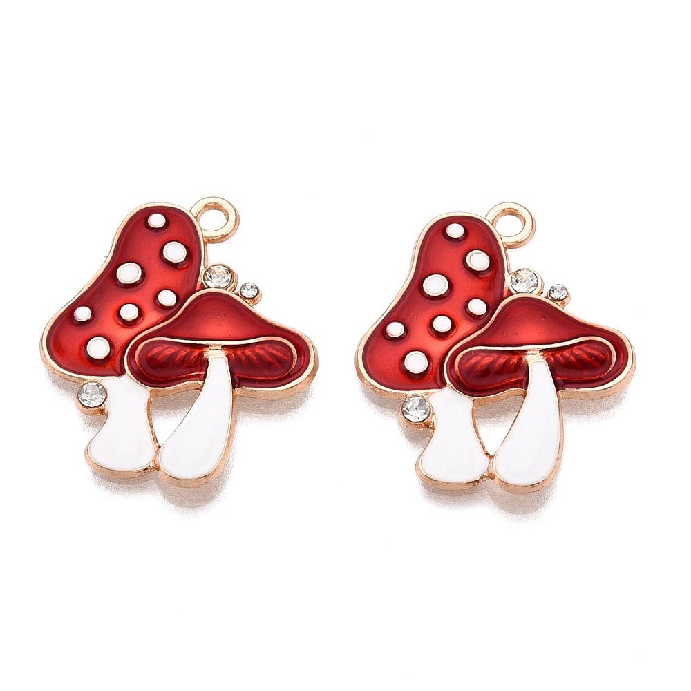 Red Mushrooms Kindle Charm | USB-C Dust Plug