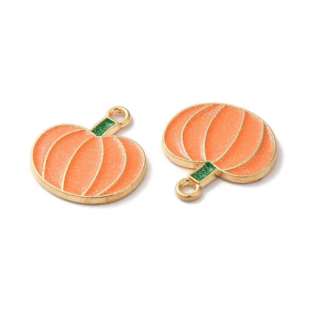 Glitter Pumpkin Kindle Charm | USB-C Dust Plug
