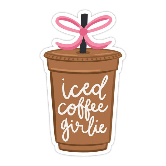 Iced Coffee Girlie Vinyl Sticker