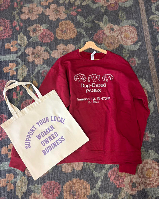 Dog-Eared Pages Crewneck Sweatshirt