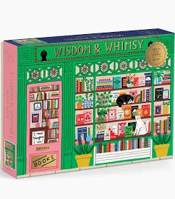 Wisdom & Whimsy Bookshop: 1000 pc foil puzzle